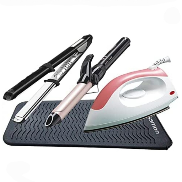 2 Pack - Heat Resistant Silicone Mat/Pouch  For Hair Styling Tools - Picture 8 of 11